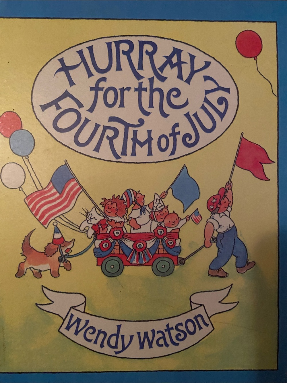 90s 1990s PATRIOTIC USA 4th of JULY book Fourth Red white Blue Independence FLAG